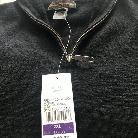 NWT Men's ¼ Zip Sweater - Picture 3 of 7